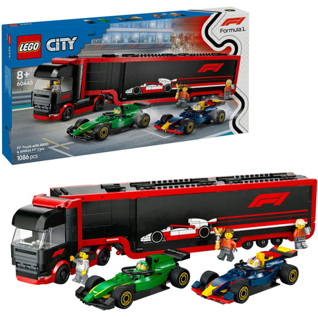 Lego City F1 Lastbil med RB20 og AMR24 F1® Cars Legesæt - 60445