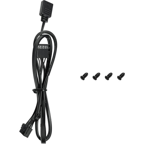 Deepcool fl12 rgb kabinet blæser (sort, 120 x 120 x 25 mm, pwm)