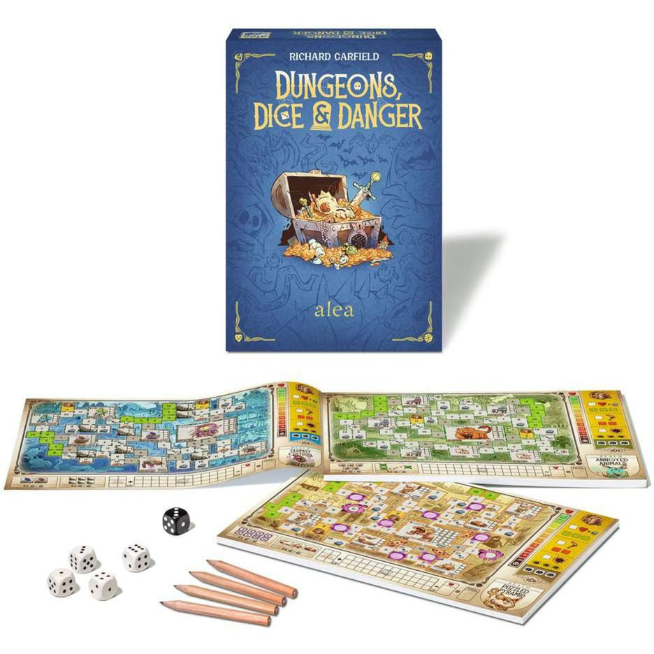 Ravensburger fangehuller, terninger og farebrætspil (engelsk, 1 - 4 spillere, 30 - 45 minutter, fra 12 år)