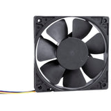 Alphacool core 120 mm ventilatorhus ventilator (sort, 120 x 120 x 25 mm, pwm)