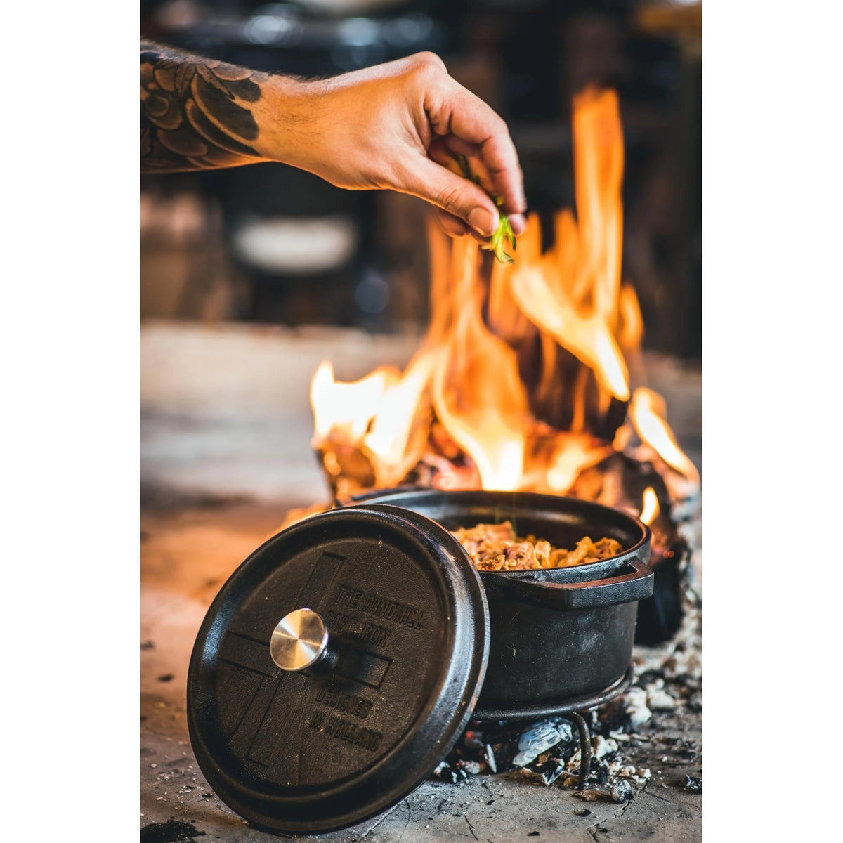 Vindmøllen grillpande l stegepande (sort, ø 23 cm | 3,6 liter)