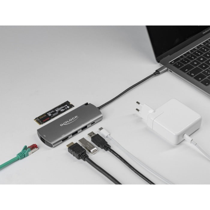 Delock USB Type-C dockingstation med m.2 slot (grå)