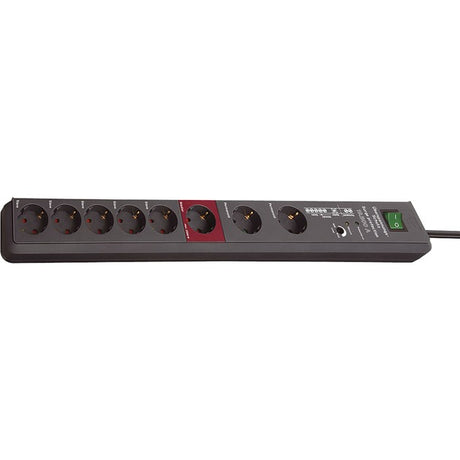 Brennerstuhl secure-tec overspændingsbeskyttelse 19.500 a 8-fold antracit 3m h05vv-f 3g1.5 main-follow