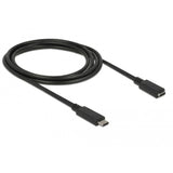 Delock USB-C forlængerkabel (sort, 2 meter)