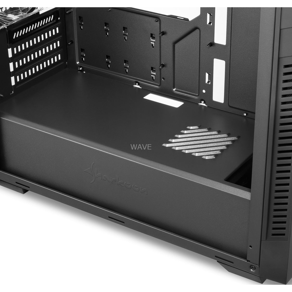 Sharkoon s1000 midi tårnhus (sort | 2x USB-A)