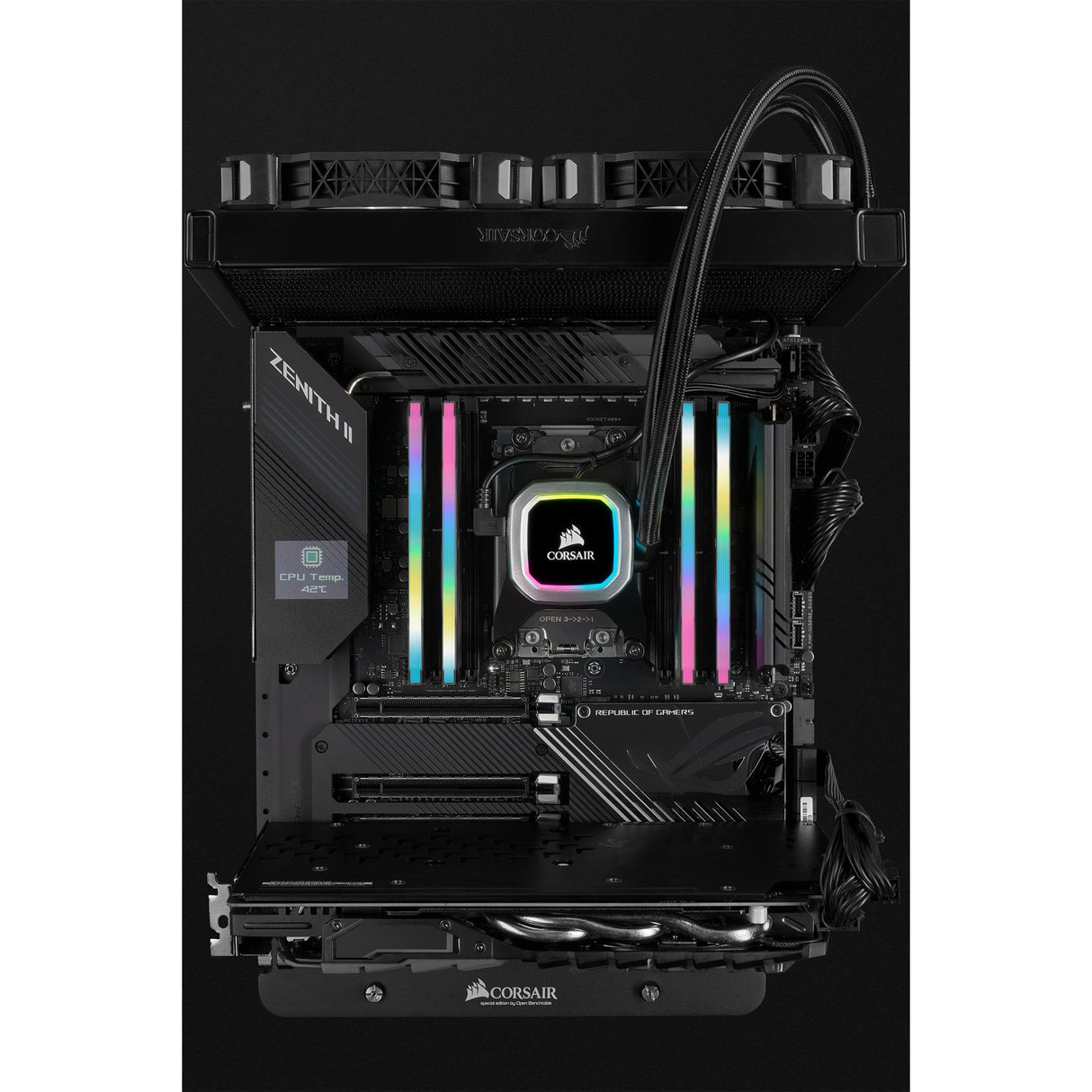 Corsair Vengeance RGB Pro SL 16 GB DDR4-3200 (2x 8 GB) RAM (sort, cmh16gx4m2e3200c16, xmp 2.0)
