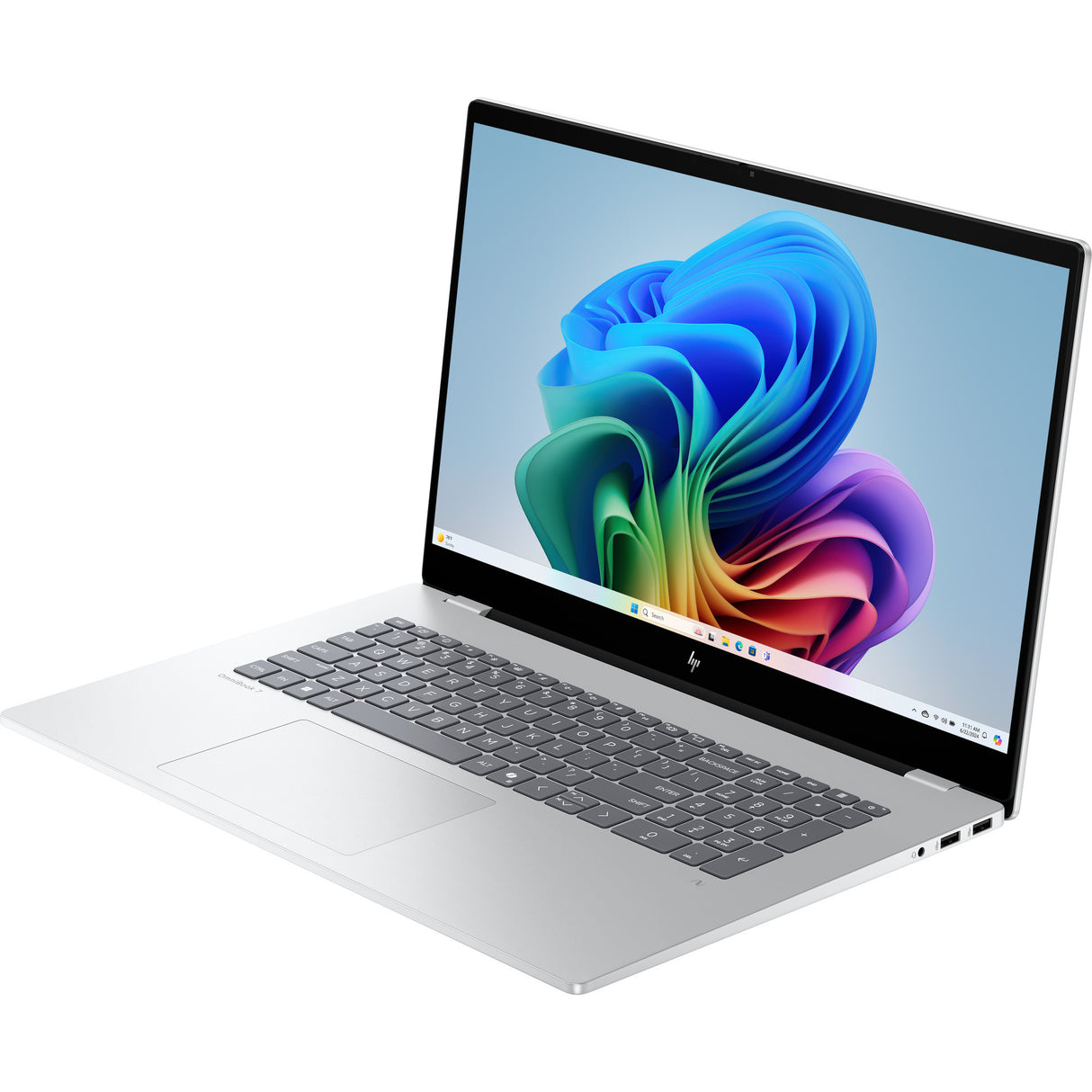 Hp omnibook 7 ngai 17-dc0070nd 17.3 copilot+ bærbar (sølv | core ultra 7 256v | intel arc 140v | 16 GB | 1 TB SSD | touch)