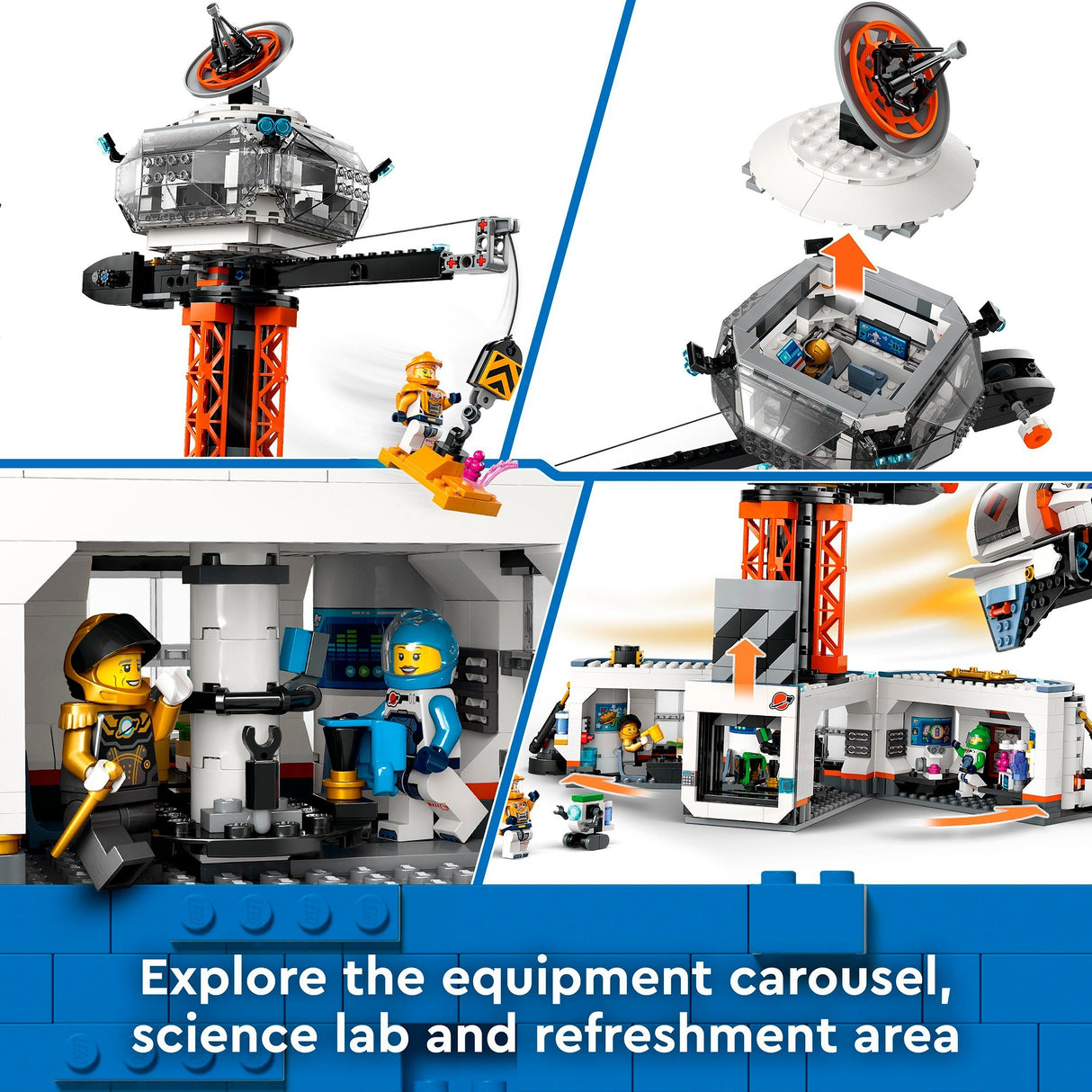 Lego City - rumbase og raketaffyringspude byggelegetøj (60434)