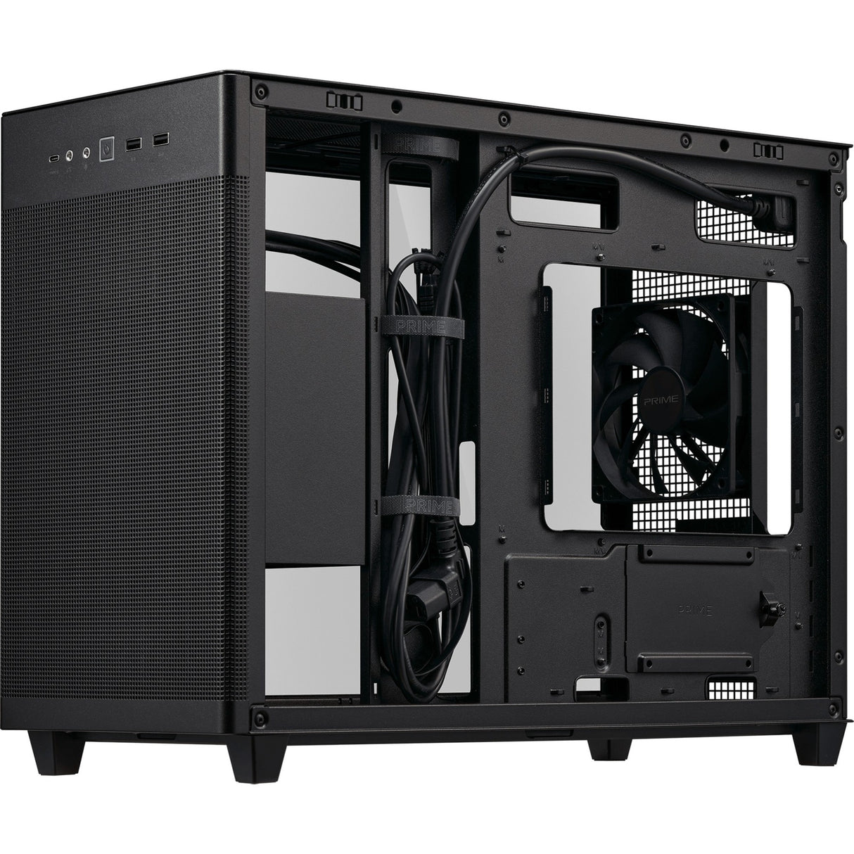 Asus prime ap201 mini tower cover (sort | 2x USB-A | 1x USB-C)