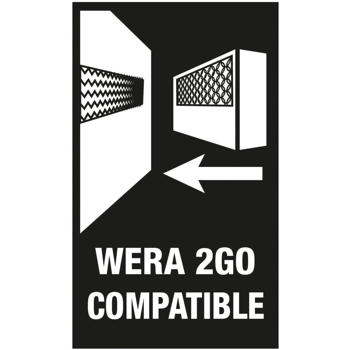 Wera kraftform kompakt vario ra, 7-delt bit sæt (sort grøn)