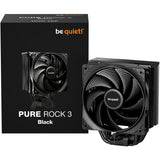 Vær stille! Pure Rock 3 sort CPU-køler (sort, 4-benet PWM blæserstik)