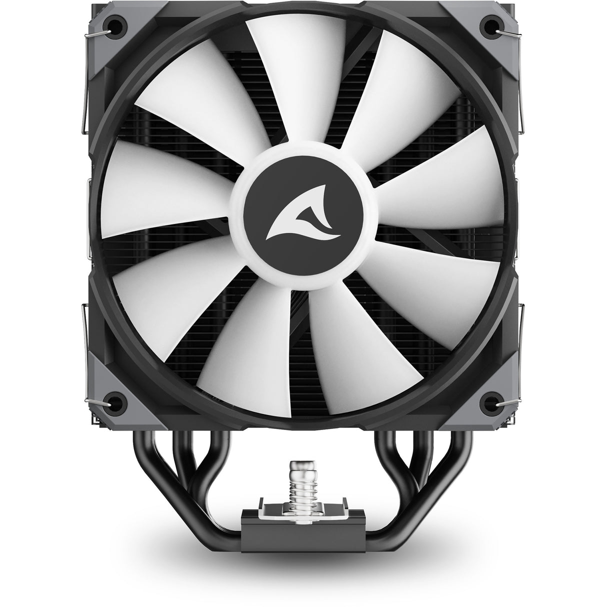 Sharkoon a50 rgb cpu køler (sort, 4-benet pwm blæserstik)