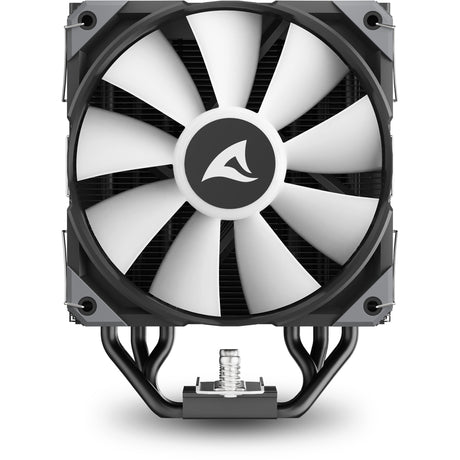 Sharkoon a50 rgb cpu køler (sort, 4-benet pwm blæserstik)