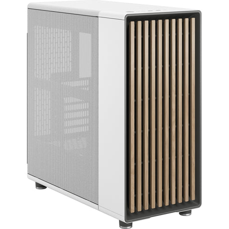 Fractal design nord midi tårnhus (hvid træfarve | 2x USB-A | 1x USB-C)