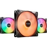Vær stille! light wings lx pwm high-speed rgb case fans (sort, 3 stk, 120 x 120 x 25 mm)