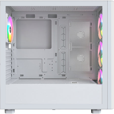 Montech xr wood midi tårnhus (hvid | 1x USB-A | 1x USB-C | RGB | vindue)