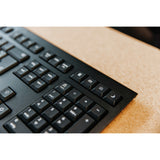 Cherry kw 3000 tastatur (sort, eu-layout (qwerty), gummikuppel, 100%, 2,4ghz)