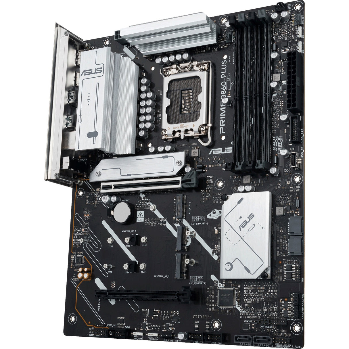 Asus Prime B860-Plus-CSM Socket 1851 bundkort (RAID, 2,5 GB-LAN, lyd, ATX)