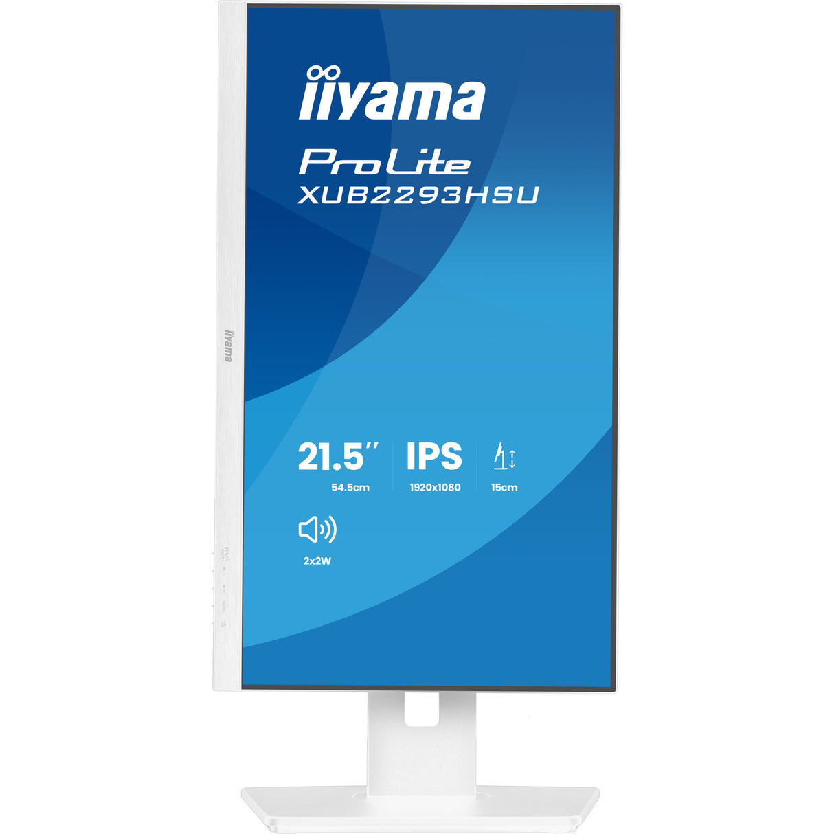 Iiyama prolite xub2293hsu-w7 21.5 skærm (hvid (mat), HDMI, skærmport, 2x USB-A)