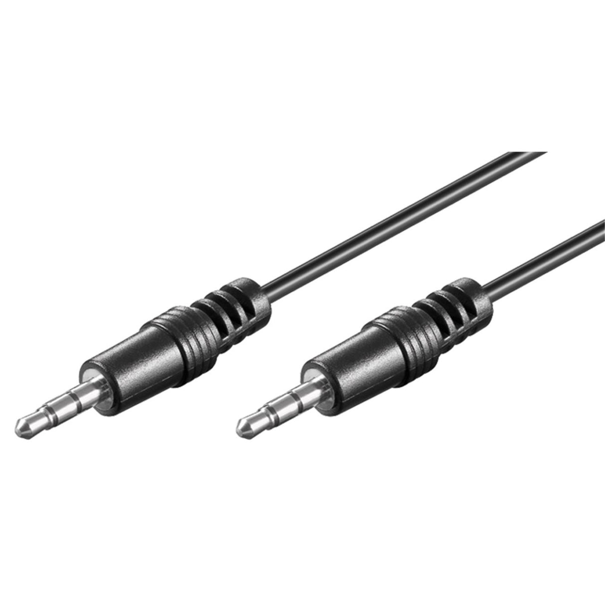 Goobay 3,5 mm jack-kabel (sort, 2,5 meter, stereo)
