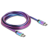 Delock USB 2.0 USB-C-kabel, 2 meter (flerfarvet)