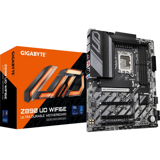 Gigabyte Z890 UD WiFi 6E Socket 1851 bundkort (RAID, 2,5 GB LAN, WiFi 6E, BT, lyd, ATX)