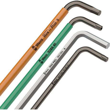 Wera unbrakonøglesæt 950 9 hex-plus 1 (krom, 9-delt, 1,5 mm til 10 mm)