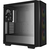 Deepcool CG540 midi tårnhus (sort | 2x USB-A | vindue)