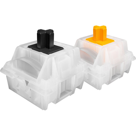 Vær stille! let monteret lydløst taktil rgb mekanisk gaming-tastatur (sort, us-layout (qwerty), lydløs taktil, 100 %, argb, pbt-dobbelt-skuds-taster)