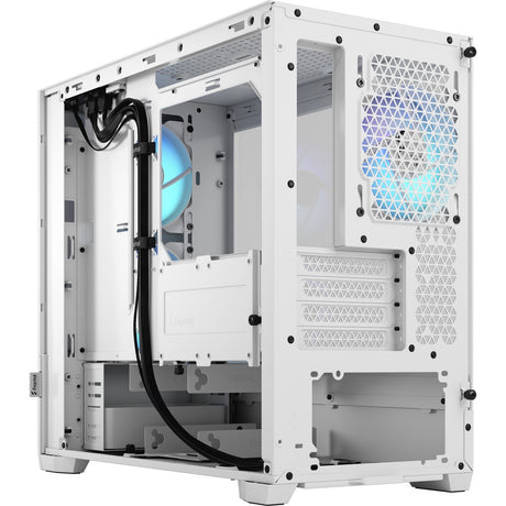 Fractal design pop mini air rgb midi tårnhus (hvid | 2x usb-a | rgb | vindue)