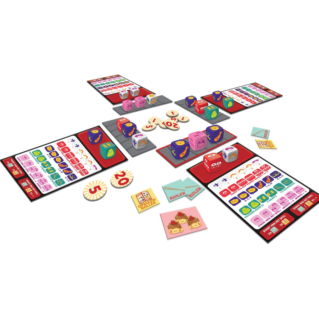 White goblin spil sushi terningespil (hollandsk, 2 - 5 spillere, 20 minutter, fra 8 år)