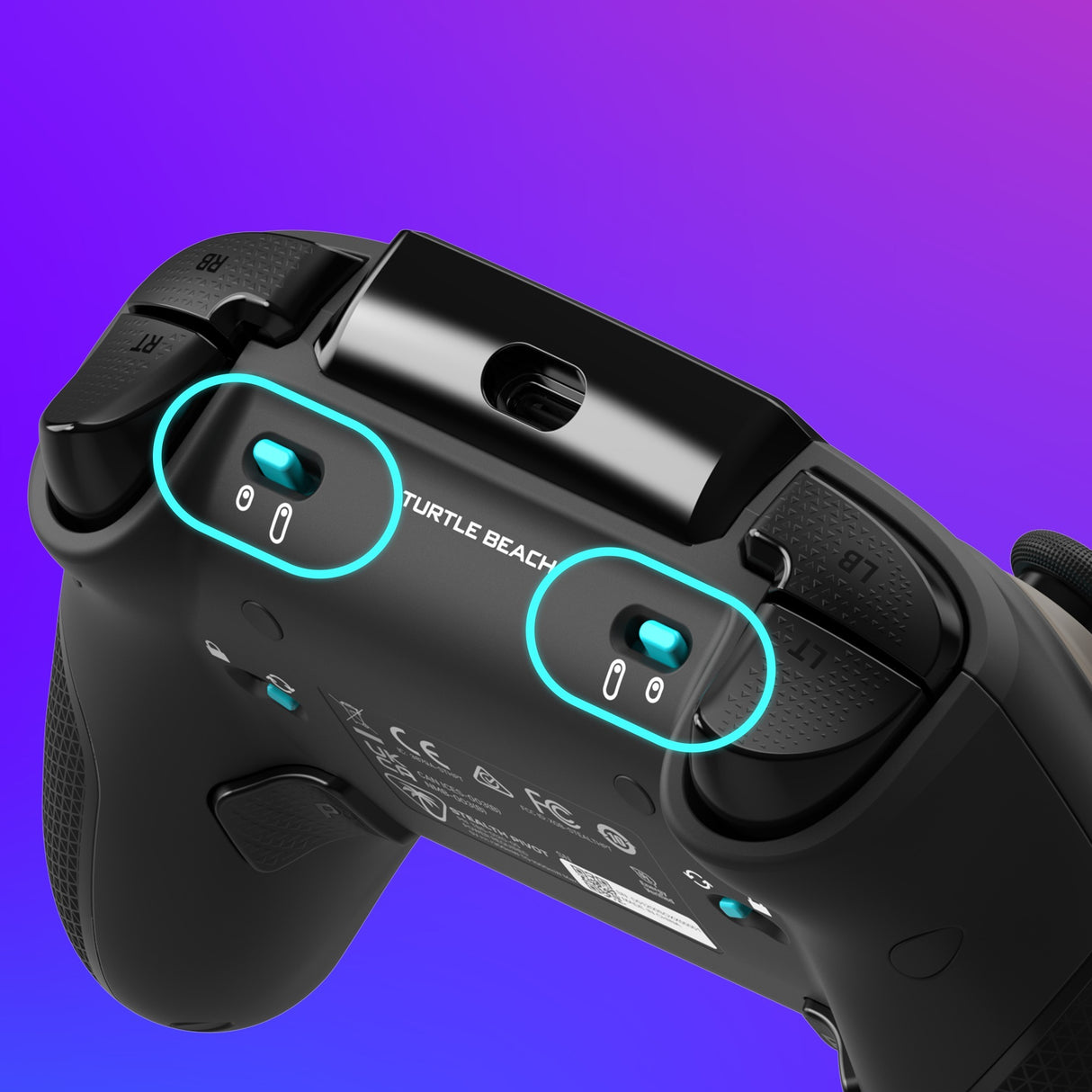 Turtle Beach Stealth Pivot trådløs smart controller (sort, 2,4 GHz Bluetooth USB, pc, Xbox, Android)