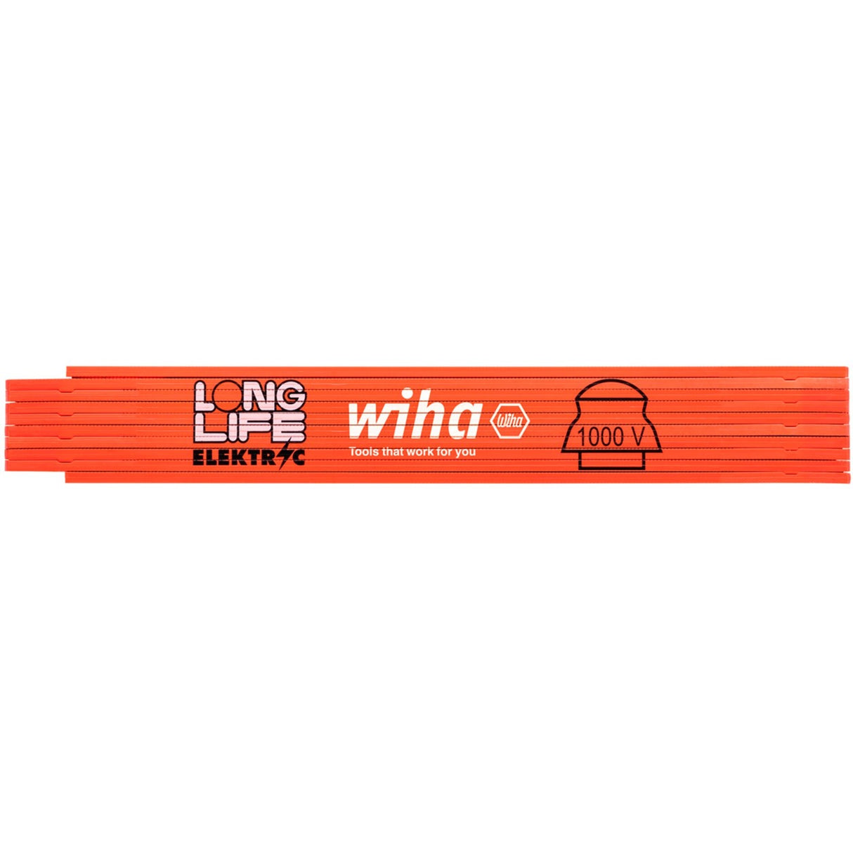 Wiha elektriker tommestok longlife 2m målestok (orange)