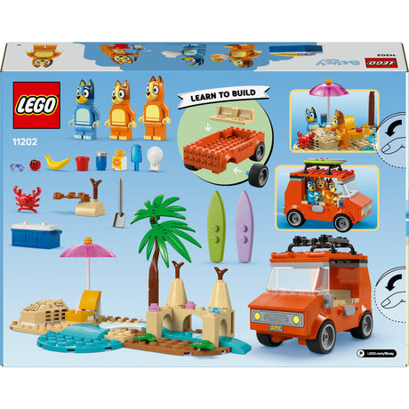 Lego bluey - blueys biltur til stranden byggelegetøj (11202)