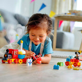 Lego duplo disney mickey minnie fødselsdagstog, bygbart legetøj til småbørn 10941