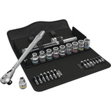 Wera 8100 sc 8 zyklop metal skraldesæt vendbart, 1 2 drevværktøjssæt (28 stk.)