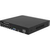 Foscam fn9108he, 8-kanals 5mp poe netværksvideooptager (sort, poe, uden hdd)
