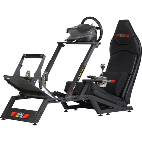 Næste niveau racing f-gt formel og gt simulator cockpit racing simulator (sort (mat))