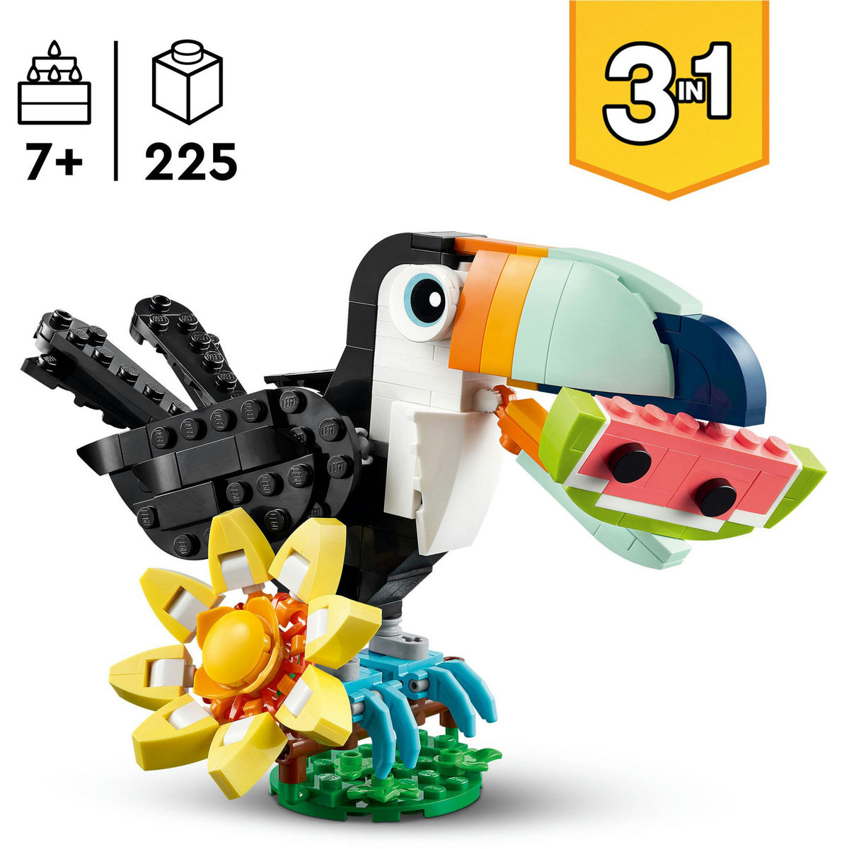 Lego ® skaberen 3i1 vilde dyr: tropisk tukan - 31173
