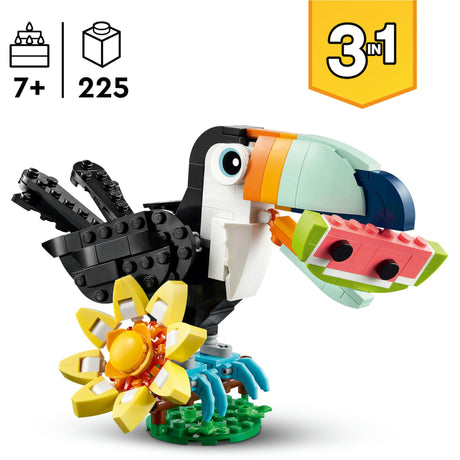 Lego ® skaberen 3i1 vilde dyr: tropisk tukan - 31173