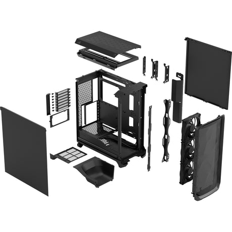 Fractal design meshify 3 midi tårnhus (sort | 2x USB-A | 1x USB-C)