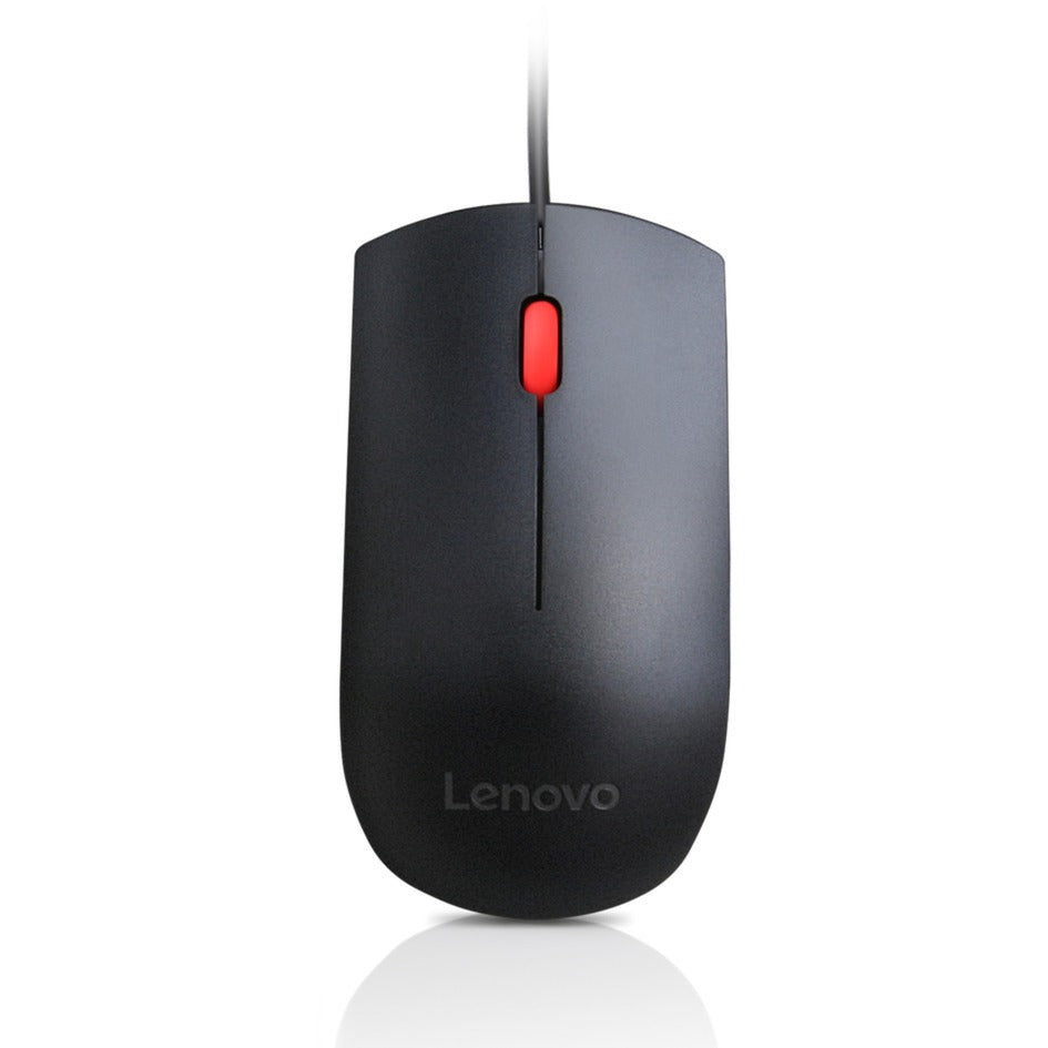 Lenovo essentiel USB-mus (sort, 1600 dpi)