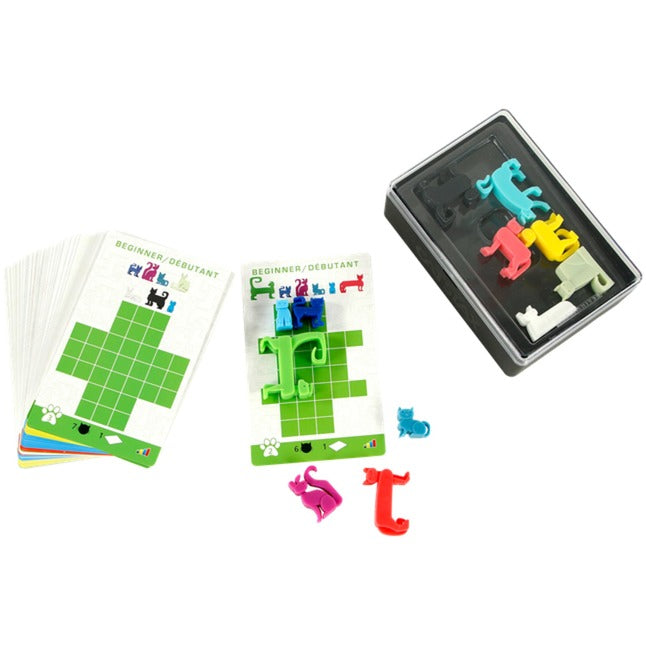 999spil 999 spil cat stax tankespil (hollandsk, 1 spiller, fra 7 år, 44 opgaver)