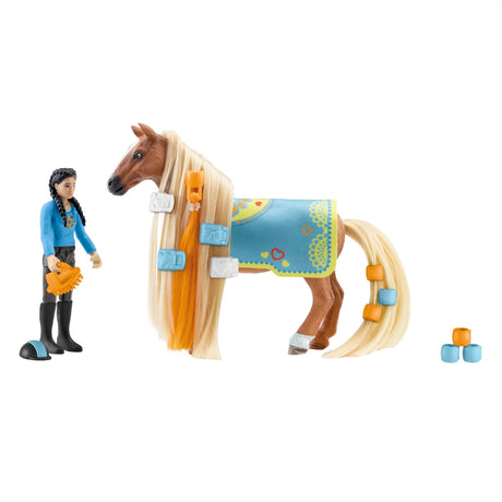 Schleich hesteklub Sofia's beauties - kim caramelo startsæt spillefigur (42585)