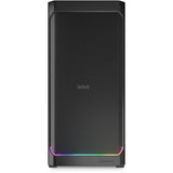 Sharkoon ak4w rgb strip midi tårnhus (sort | 2x usb-a | 1x usb-c | rgb | hærdet glas)