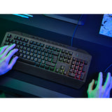 Trust GXT 836 EVOCX RGB gaming tastatur (sort, amerikansk layout (QWERTY), membran, 100 %, RGB)