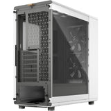 Fractal design nord midi tårnhus (hvid træfarve | 2x USB-A | 1x USB-C | hærdet glas)