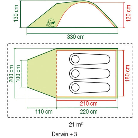 Coleman Darwin 3+ telt