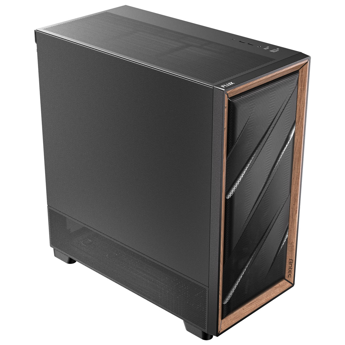 Antec flux se midi tårnhus (sort | 2x USB-A | 1x USB-C)