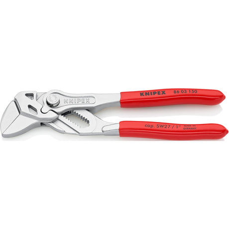 Knipex 86 03 150-serien - justerbar tang - 150 mm - flade kæber - ergonomisk håndtag